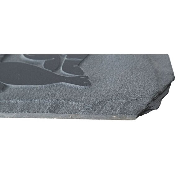 Canada Inuit Siku Native Art Carved Soapstone Relief Wall Hanging Handmade - Picture 3 of 5